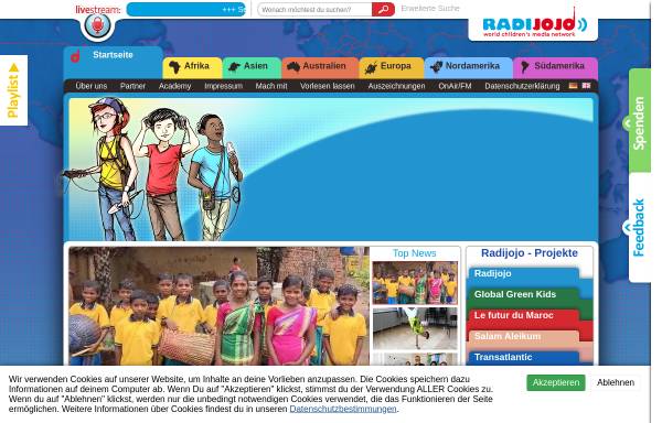 Vorschau von www.radijojo.de, RADIJOJO! Das Kinderradio