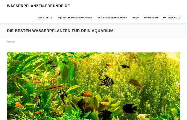 Vorschau von www.wasserpflanzen-freunde.de, Wasserpflanzenfreunde, Roland Strößner