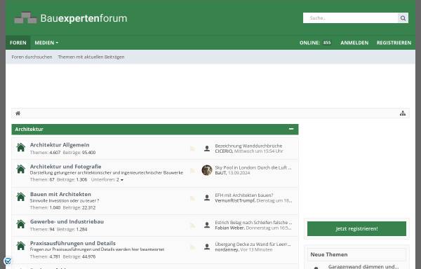 Vorschau von www.bauexpertenforum.de, Bauexpertenforum