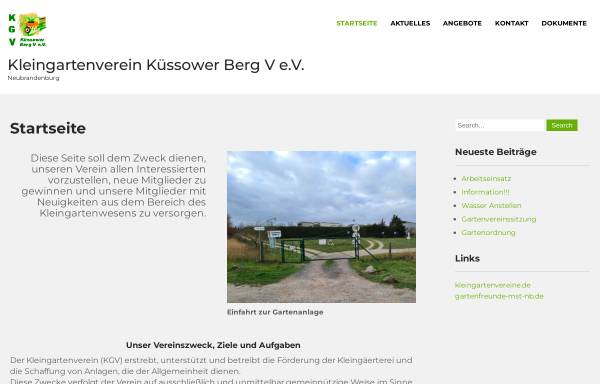 Kleingartenverein Küssower Berg V e.V.