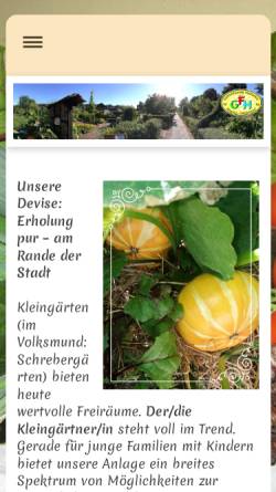 Vorschau der mobilen Webseite www.gartenfreunde-heidacker.de, Gartenfreunde Heidacker e.V.