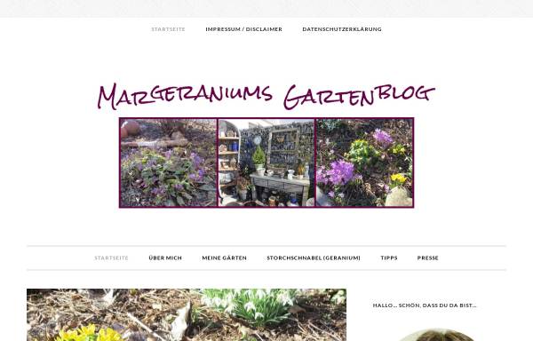 Vorschau von www.margeranium.de, Margeraniums Garten