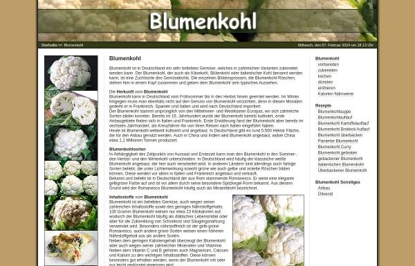 Vorschau von www.blumenkohl.org, Blumenkohl