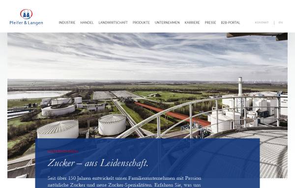Vorschau von www.pfeifer-langen.com, Pfeifer & Langen GmbH & Co. KG