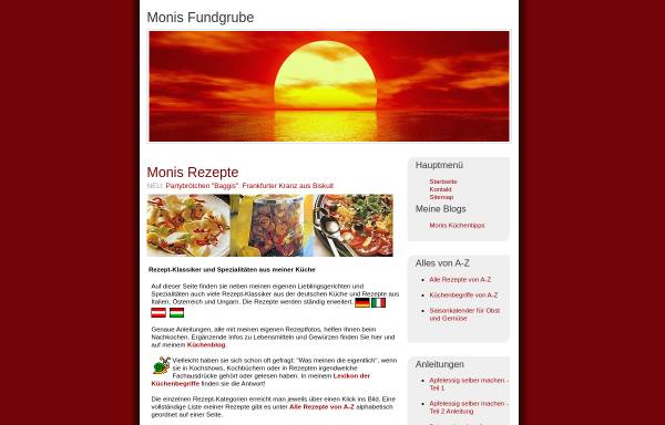 Vorschau von www.monika-web.de, Monis Rezepte