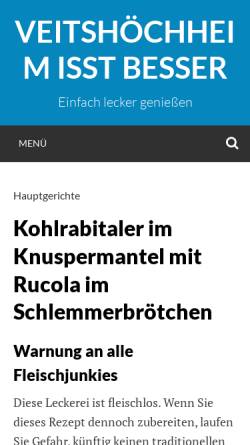 Vorschau der mobilen Webseite veitshoechheimisstbesser.de, Veitshöchheim isst besser