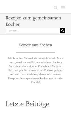 Vorschau der mobilen Webseite www.kitchencouple.de, Kitchencouple