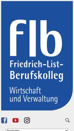 Vorschau der mobilen Webseite www.flb-herford.de, Friedrich-List-Berufskolleg