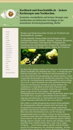 Vorschau der mobilen Webseite www.kochbuch-und-kuechenhilfe.de, Kochbuch und Küchenhilfe