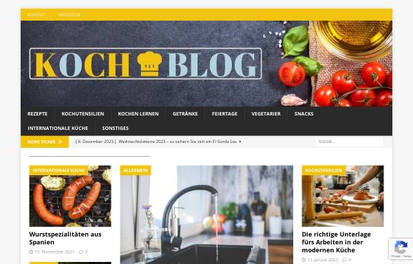 Vorschau von www.daskochbuch.eu, Das Kochbuch.eu - Kochrezepte mit Fotos