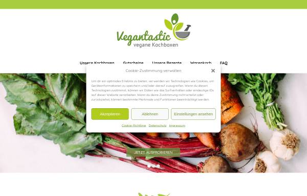 Vorschau von www.vegantastic.de, Vegantastic