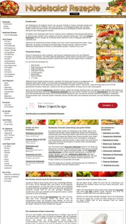 Vorschau der mobilen Webseite www.nudelsalat.com, Nudelsalat Rezepte