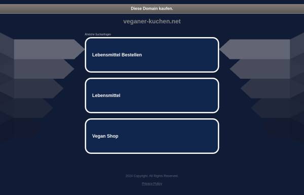 Vorschau von veganer-kuchen.net, Veganer Kuchen