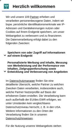 Vorschau der mobilen Webseite www.lecker.de, Lecker.de
