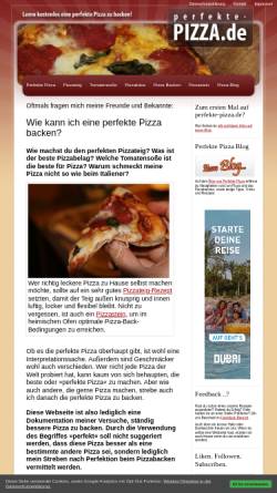 Vorschau der mobilen Webseite www.perfekte-pizza.de, Perfekte Pizza