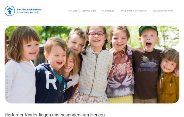 Vorschau von www.kinderschutzbund-herford.de, Deutscher Kinderschutzbund Ortsverband Herford e.V.