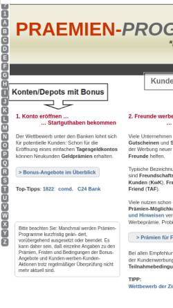 Vorschau der mobilen Webseite www.praemien-programme.de, Praemien-Programme.de, Georg Krieg