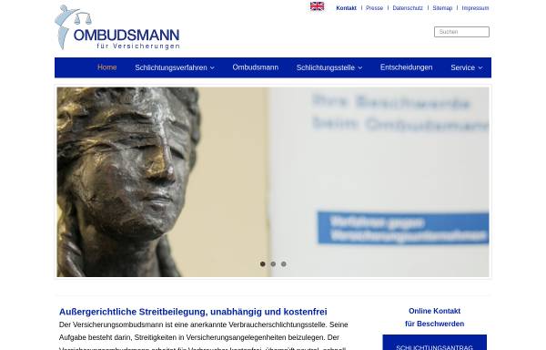Vorschau von www.versicherungsombudsmann.de, Versicherungsombudsmann e. V.