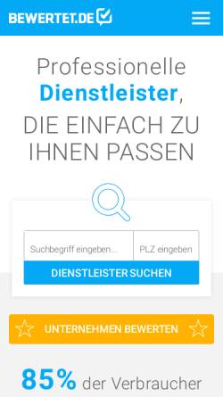 Vorschau der mobilen Webseite www.bewertet.de, Bewertet.de