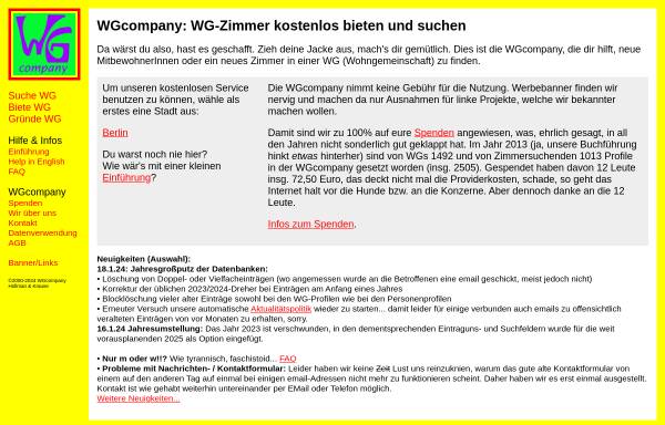 Vorschau von www.wgcompany.de, WGcompany