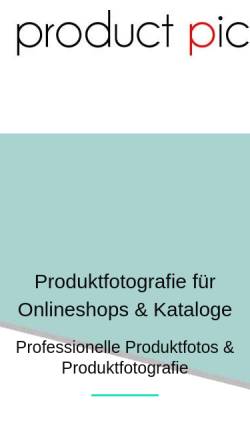 Vorschau der mobilen Webseite productpicture.de, Productpicture