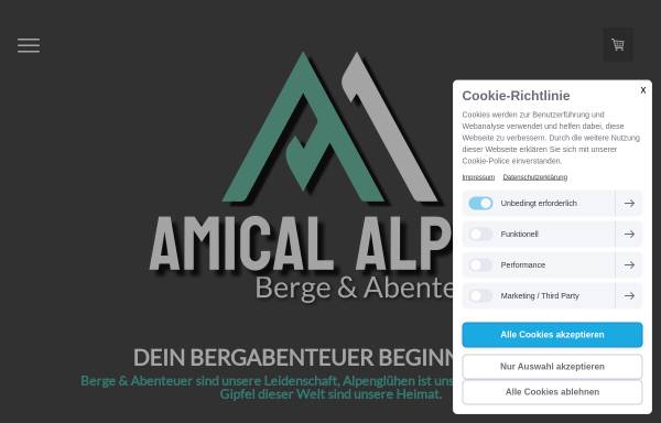 Vorschau von www.amical-alpin.com, AMICAL alpin - Bergschule