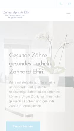 Vorschau der mobilen Webseite zahnarztpraxis-eltiri.de, Zahnarzt Atef Eltiri