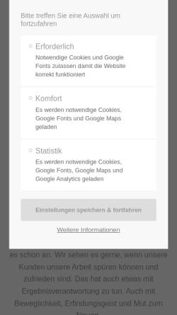 Vorschau der mobilen Webseite www.joba-fs.de, Joba Gebäudereinigung und Service GmbH