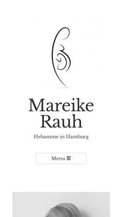 Vorschau der mobilen Webseite hebamme-mareike.com, Hebamme Mareike Rauh