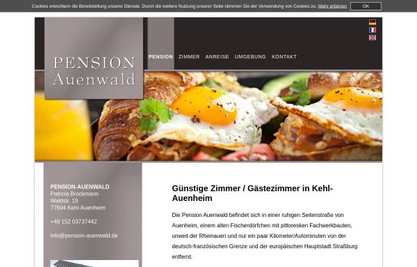 Vorschau von www.pension-auenwald.de, Pension Auenwald