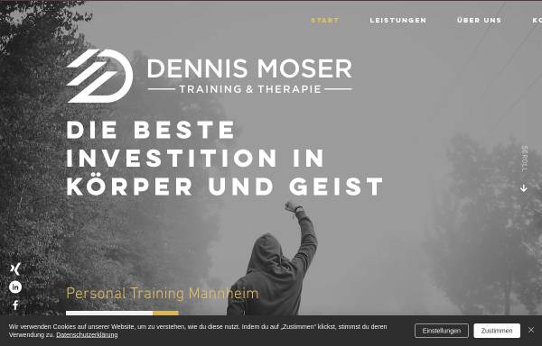 Vorschau von www.dennismoser.de, Dennis Moser Training & Therapie