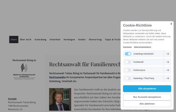 Vorschau von www.familienrecht-bocholt.de, Rechtsanwalt Tobias Böing
