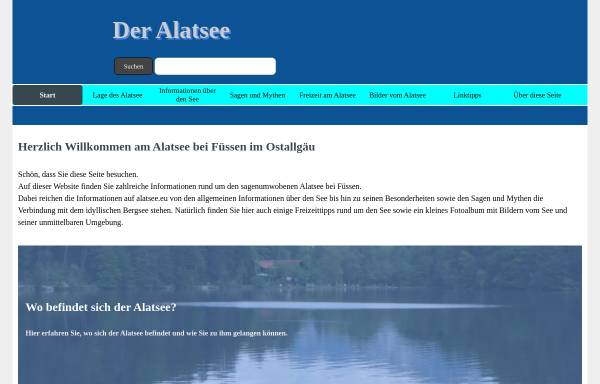 Vorschau von www.alatsee.eu, Der Alatsee bei Füssen