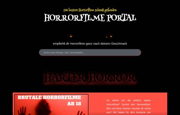 Vorschau von horrorfilme-portal.de, Das Horrorfilme Portal