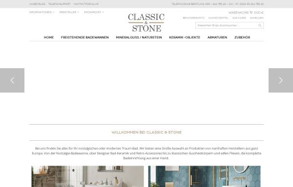 Vorschau von www.classicandstone.com, Classic & Stone