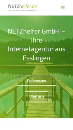 Vorschau der mobilen Webseite netzhelfer.de, NETZhelfer GmbH
