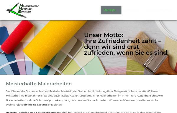 Vorschau von www.mms-farbe.de, Malermeister Matthias Sonntag