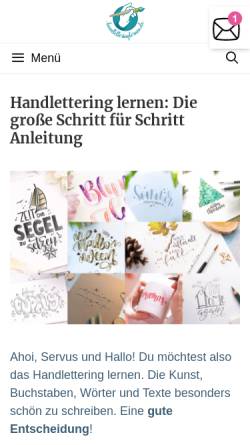 Vorschau der mobilen Webseite handletteringlernen.de, Handlettering & DIY mit Timo Ostrich