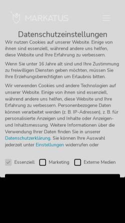 Vorschau der mobilen Webseite www.markatus.de, Markatus - Branding