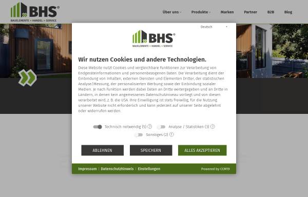 Vorschau von haus-nebeneingangstueren.de, BHS - Bauelemente Handel Service GmbH