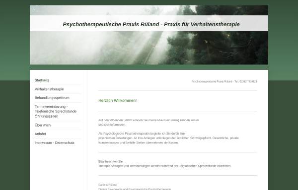 Vorschau von www.praxis-rueland.de, Psychotherapeutische Praxis Rüland