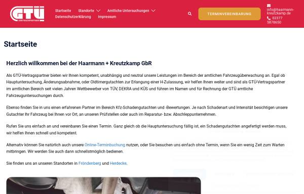 GTÜ Prüfstelle Herdecke - Haarmann + Kreutzkamp GbR