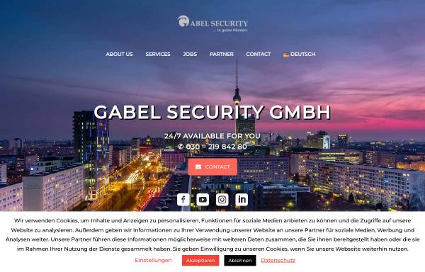 Vorschau von gabel-security.de, Gabel Security GmbH