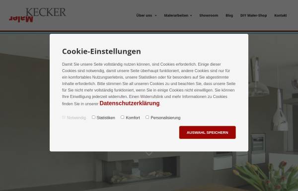 Vorschau von www.kecker-raumgestaltung.de, Maler Kecker Raumgestaltung