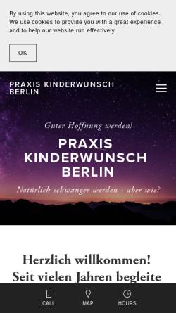 Vorschau der mobilen Webseite praxis-kinderwunsch-berlin.de, Praxis Kinderwunsch Berlin