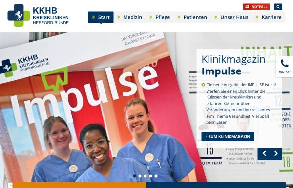 Vorschau von www.klinikum-herford.de, Klinikum Herford