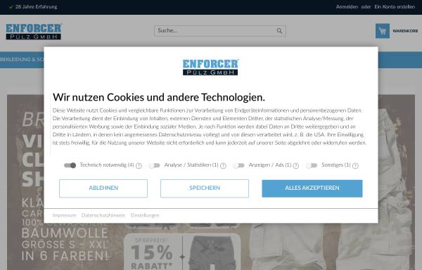 Vorschau von enforcer.de, ENFORCER Pülz GmbH