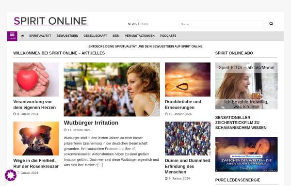 Vorschau von spirit-online.de, Spirit Online Gbr