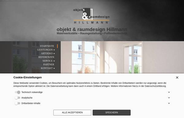 Vorschau von www.objekt-raumdesign.de, objekt & raumdesign Hillmann