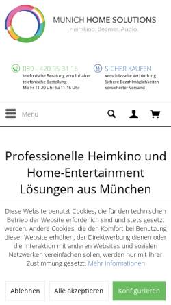 Vorschau der mobilen Webseite www.munichhomesolutions.de, Munich Home Solutions